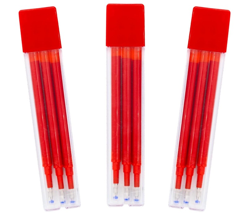 RECAMBIO BOLÍGRAFO RAYLU IGNITE BORRABLE ROJO BOLSA 3 BLISTER 3 RECAMBIOS 