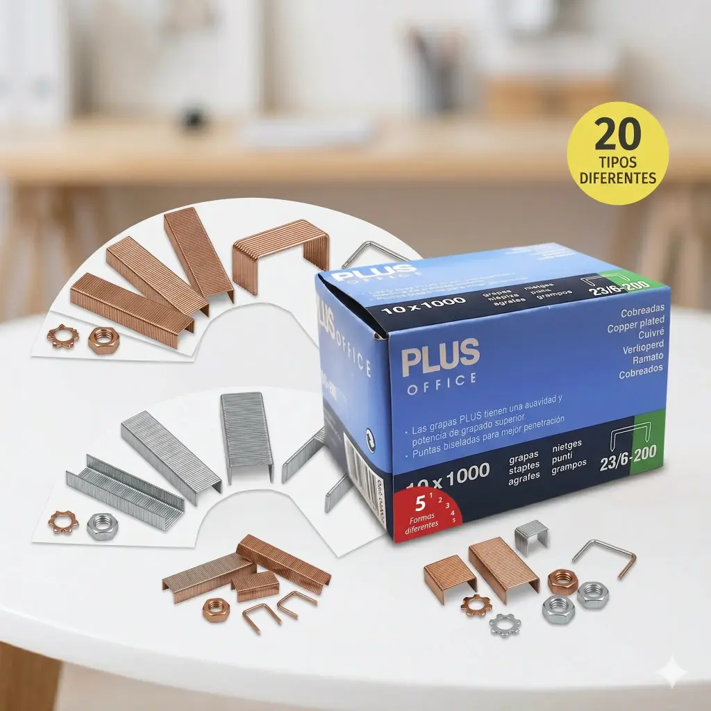 GRAPAS PLUS N-23/6-200 CAJA 10