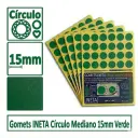 GOMETS INETA CÍRCULO MEDIANO VERDE ROLLO 2688 UDS
