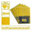 GOMETS INETA FIGURAS GEOMETRICAS AMARILLO ROLLO 1357 UDS