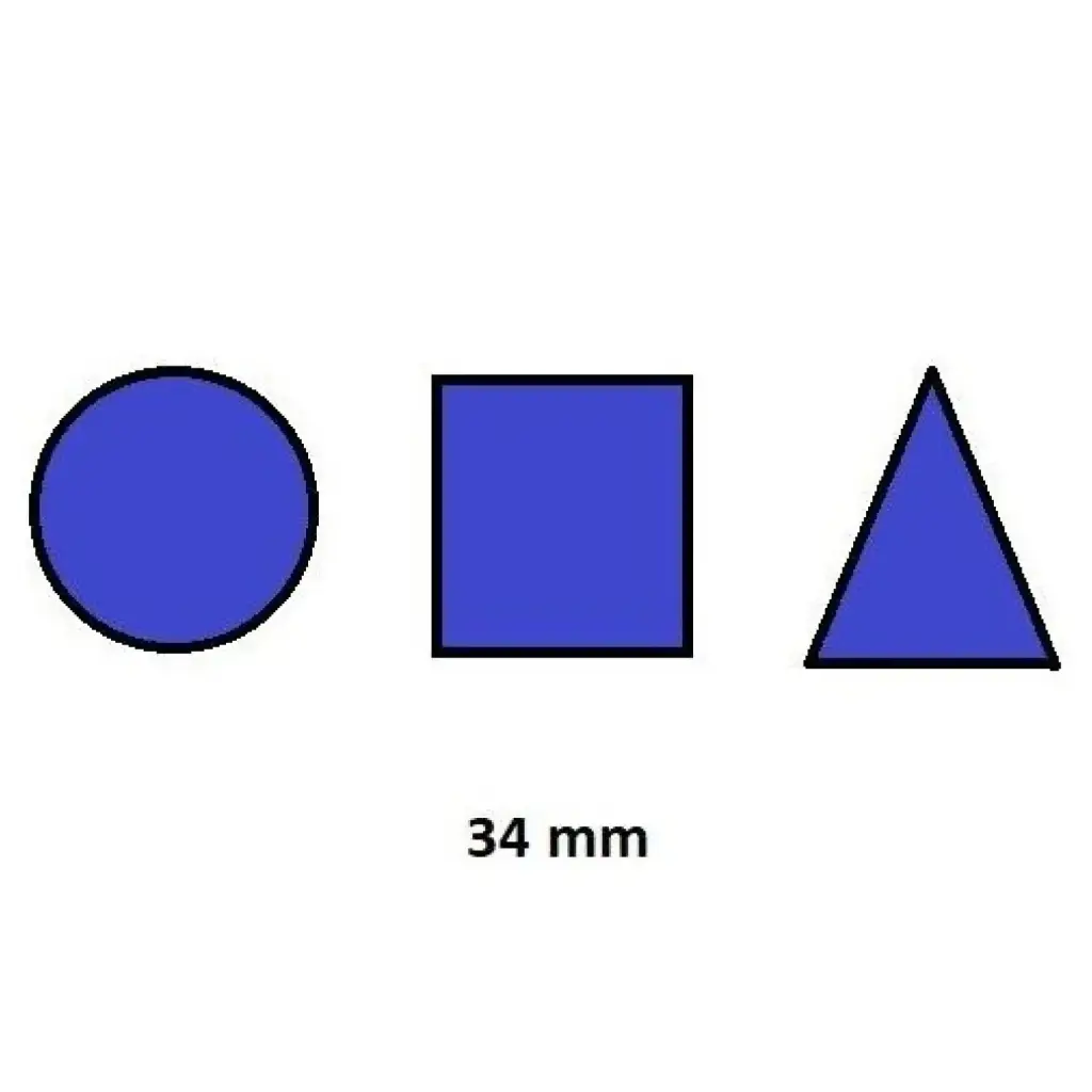 GOMETS INETA FIGURAS GEOMETRICAS AZUL – ROLLO 1357 UDS