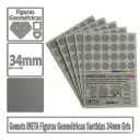 GOMETS INETA FIGURAS GEOMETRICAS GRIS ROLLO 1357 UDS