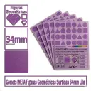 GOMETS INETA FIGURAS GEOMETRICAS LILA ROLLO 1357 UDS