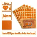 GOMETS INETA FIGURAS GEOMETRICAS NARANJA ROLLO 1357 UDS