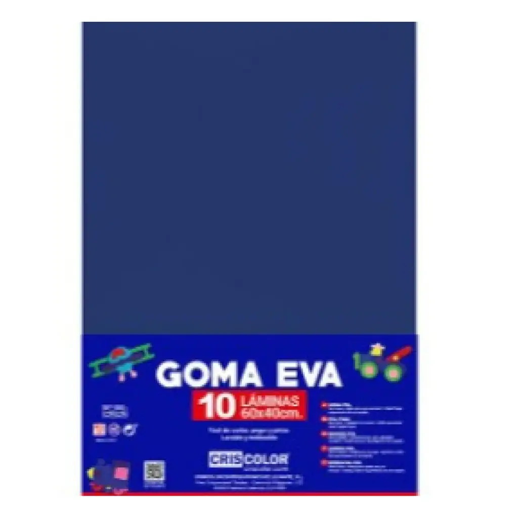 HOJAS DE GOMA EVA  – LÁMINAS UNICOLOR (AZUL ULTRAMAR – 40x60x0,2 CM)