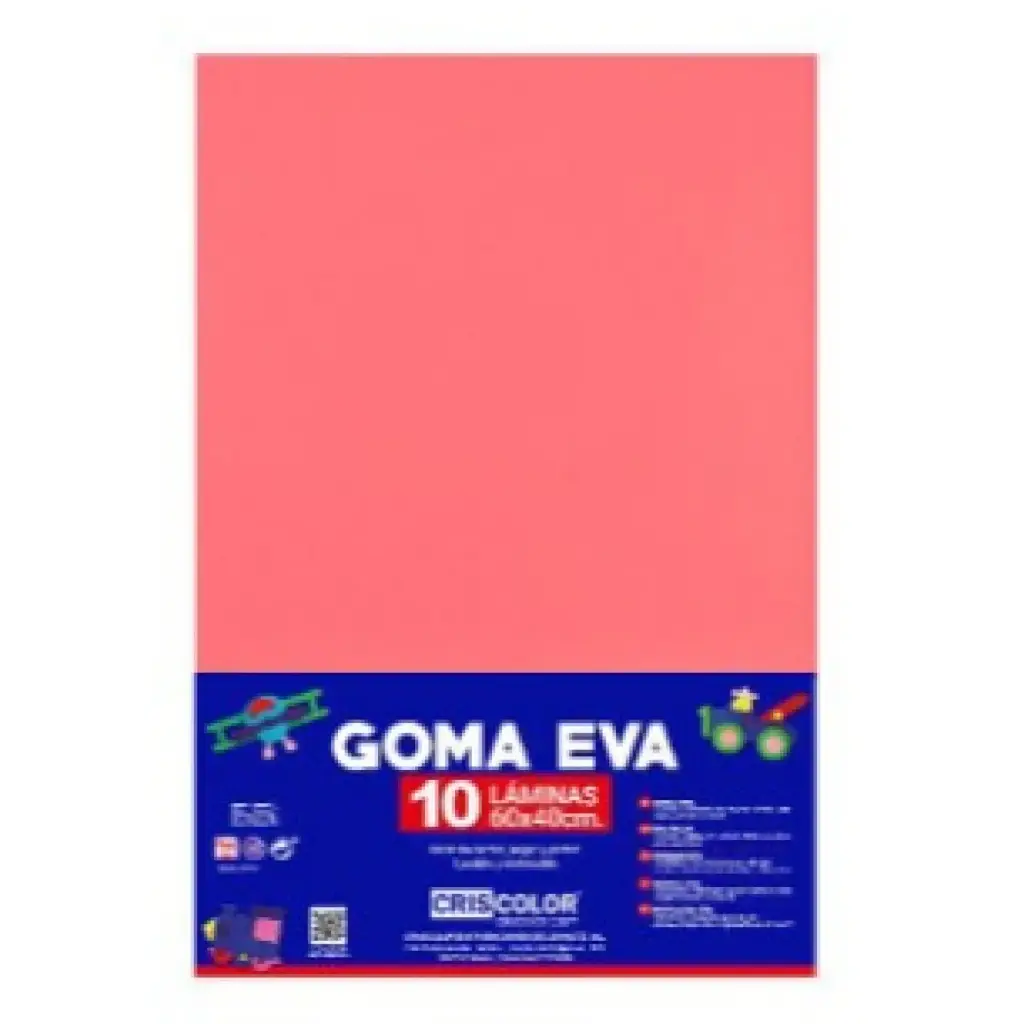 HOJAS DE GOMA EVA  – LÁMINAS UNICOLOR (FUCSIA – 40x60x0,2 CM)
