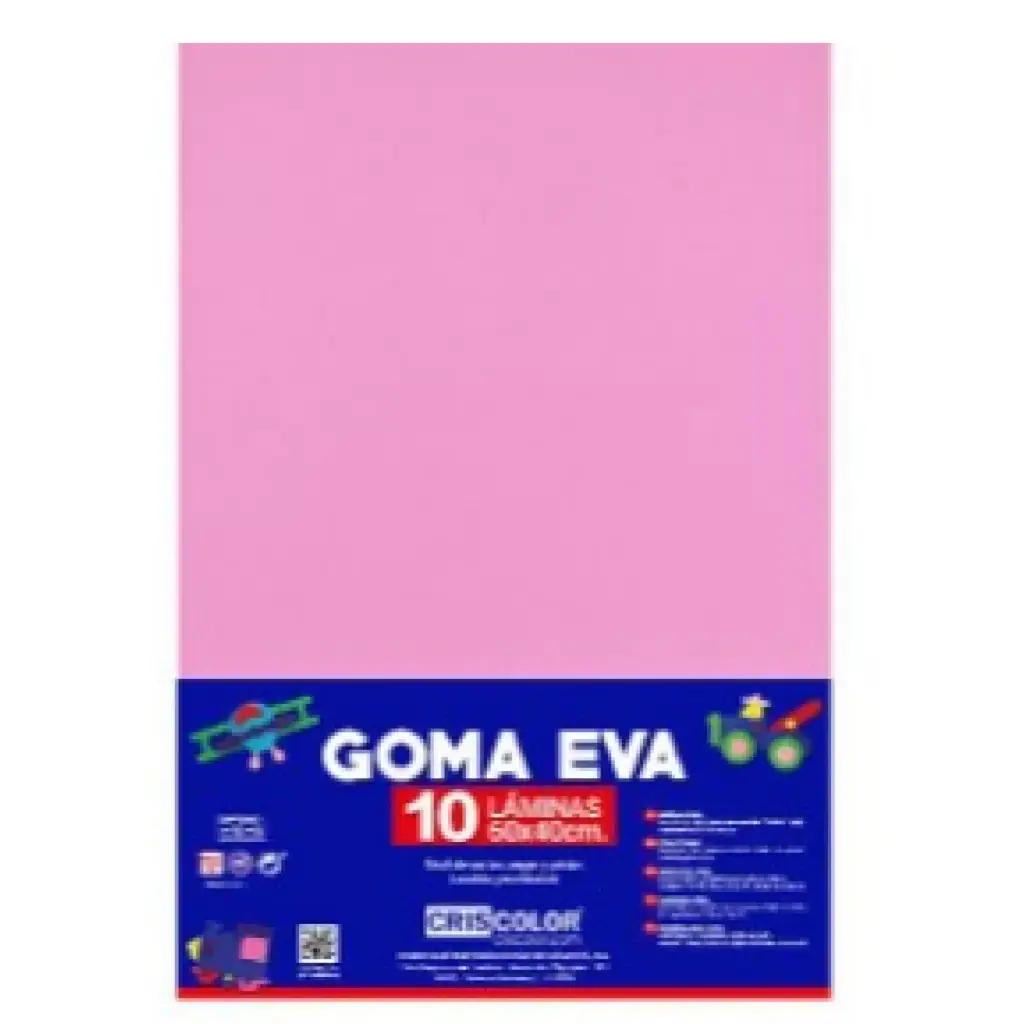 HOJAS DE GOMA EVA  – LÁMINAS UNICOLOR (ROSA – 40x60x0,2 CM)