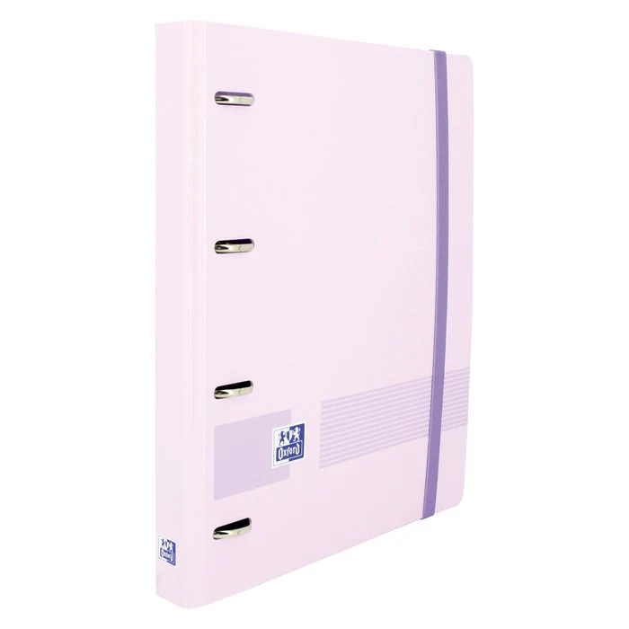 CARPEBLOC 4 ANILLAS OXFORD A4+  POLYFOAM MALVA PASTEL