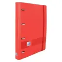 CARPEBLOC 4 ANILLAS OXFORD A4+ POLYFOAM ROJO