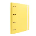 CARPEBLOCK 4 ANILLAS RAYLU PAPER A4  AMARILLO PASTEL