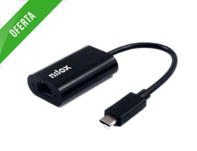 ADAPTADOR USBC A RJ45 GIGABIT NILOX