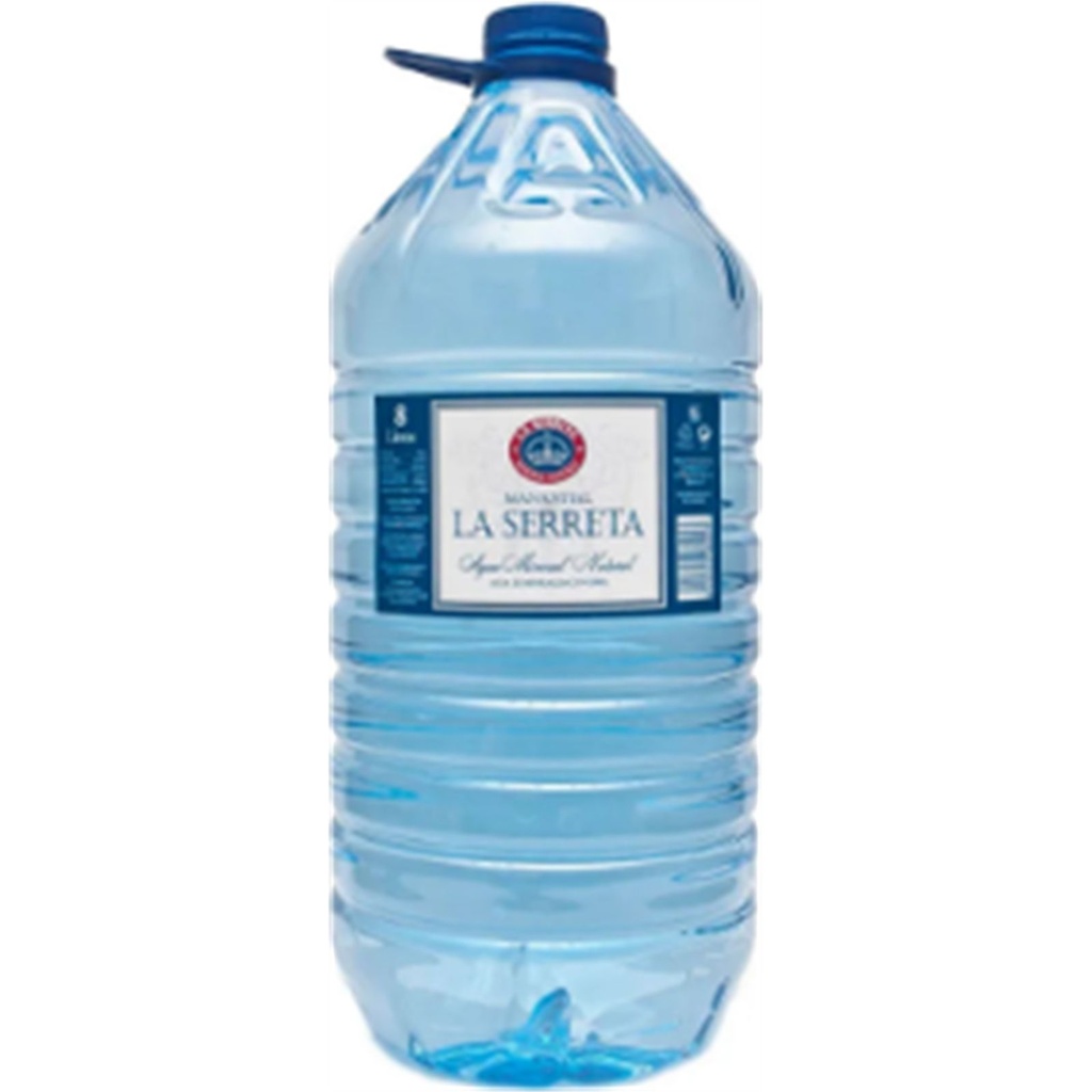 GARRAFA 8L AGUA MINERAL NATURAL LA SERRETA 