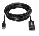 CABLE USB 2.0 ALARGADOR CON AMPLIFICADOR 5 METROS NEGRO