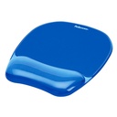 ALFOMBRILLA FELLOWES CRYSTAL CON REPOSAMUÑECAS DE GEL AZUL