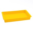 BANDEJA AMARILLA RECTANGULAR MULTIUSO 247X125 X30MM