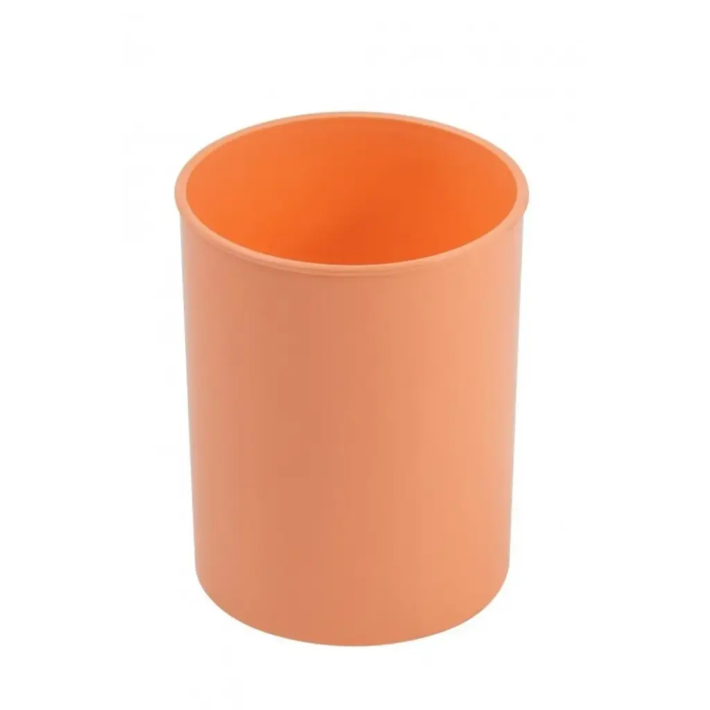 CUBILETE PORTALAPICES NARANJA OPACO FAIBO  PLÁSTICO