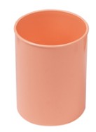 CUBILETE PORTALAPICES NARANJA OPACO FAIBO  PLÁSTICO