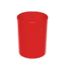 CUBILETE PORTALAPICES ROJO OPACO FAIBO PLÁSTICO 