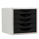 MÓDULO ARCHIVOTEC CON 5 CAJONES NEGRO