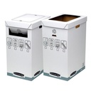 PAPELERA DE RECICLAJE FELLOWES R-KIVE 90 LITROS CARTÓN