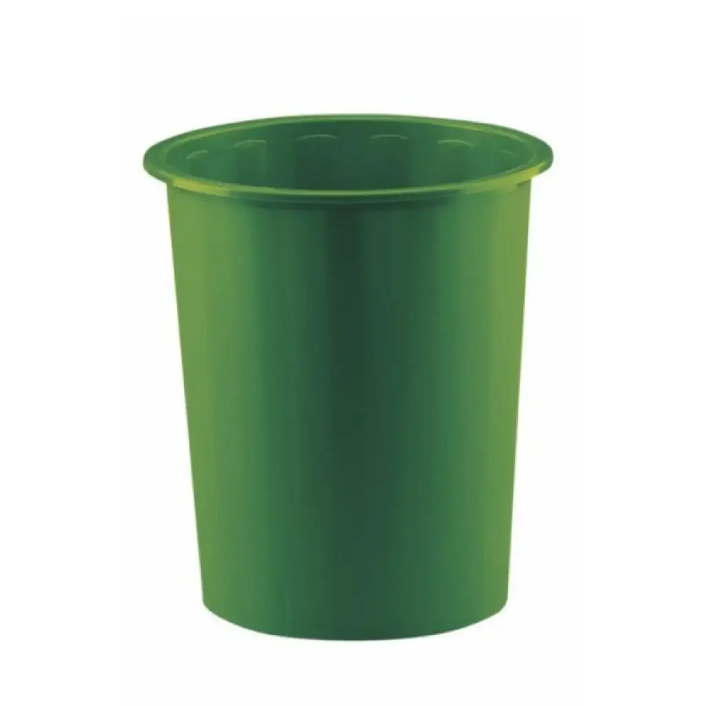 PAPELERA FAIBO DE PLÁSTICO 14L VERDE 