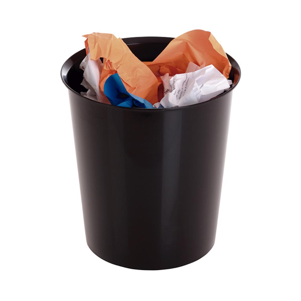 PAPELERA SOSTENIBLE NEGRA ARCHIVO 2000 ECOGREEN 18 LITROS