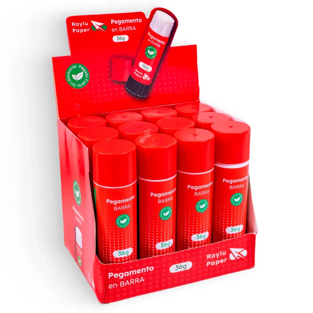 PEGAMENTO EN BARRA EASYSTICK 36GR EXPOSITOR RAYLU