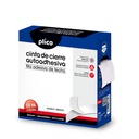 CIERRE TEXTIL ADHESIVO VELCRO PLICO 20MM×10M BLANCO SET MACHO+HEMBRA