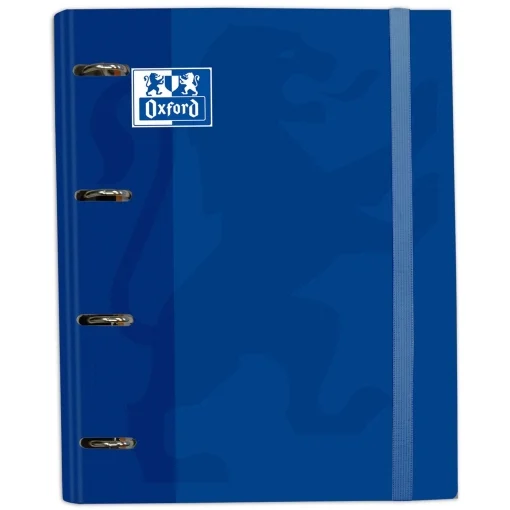 CARPEBLOCK 4 ANILLAS OXFORD A4 AZUL