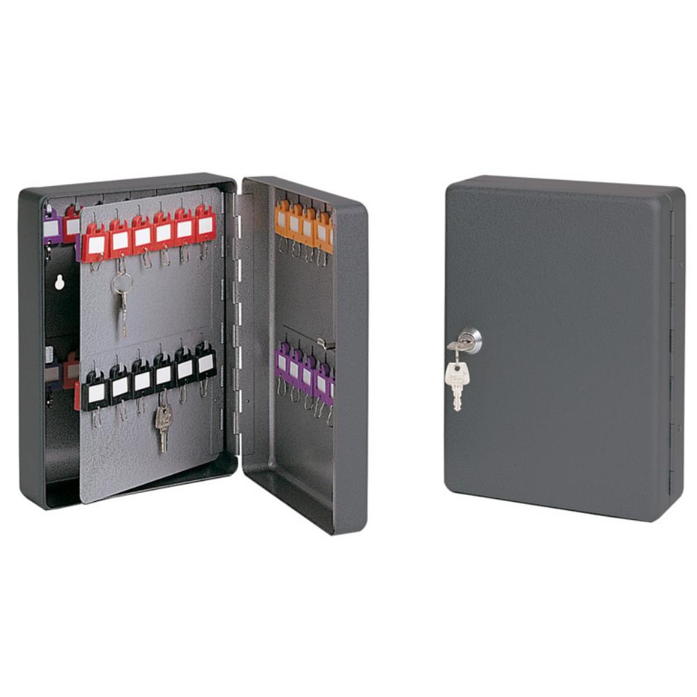 ARMARIO DE LLAVES 45 POSICIONES (METÁLICO, CERRADURA, 30 × 24,5 × 7,5 CM)