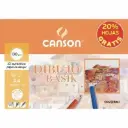 MINI PACK PAPEL LISO DIBUJO BASIK 130g DIN A4 10 HOJAS