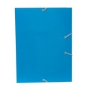 CARPETA MARIOLA CARTON A4+ CON GOMAS Y SOLAPAS AZUL CLARO