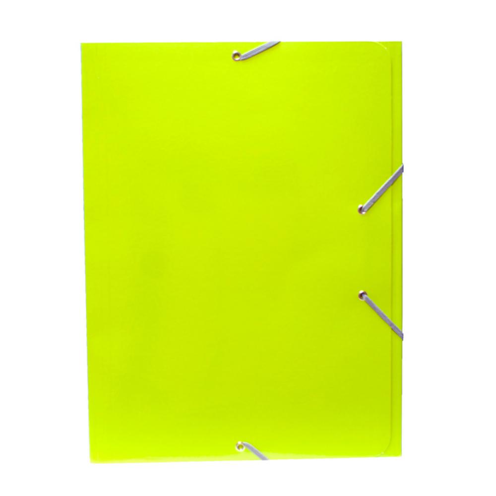 CARPETA MARIOLA CARTON A4+ CON GOMAS Y SOLAPAS VERDE CLARO