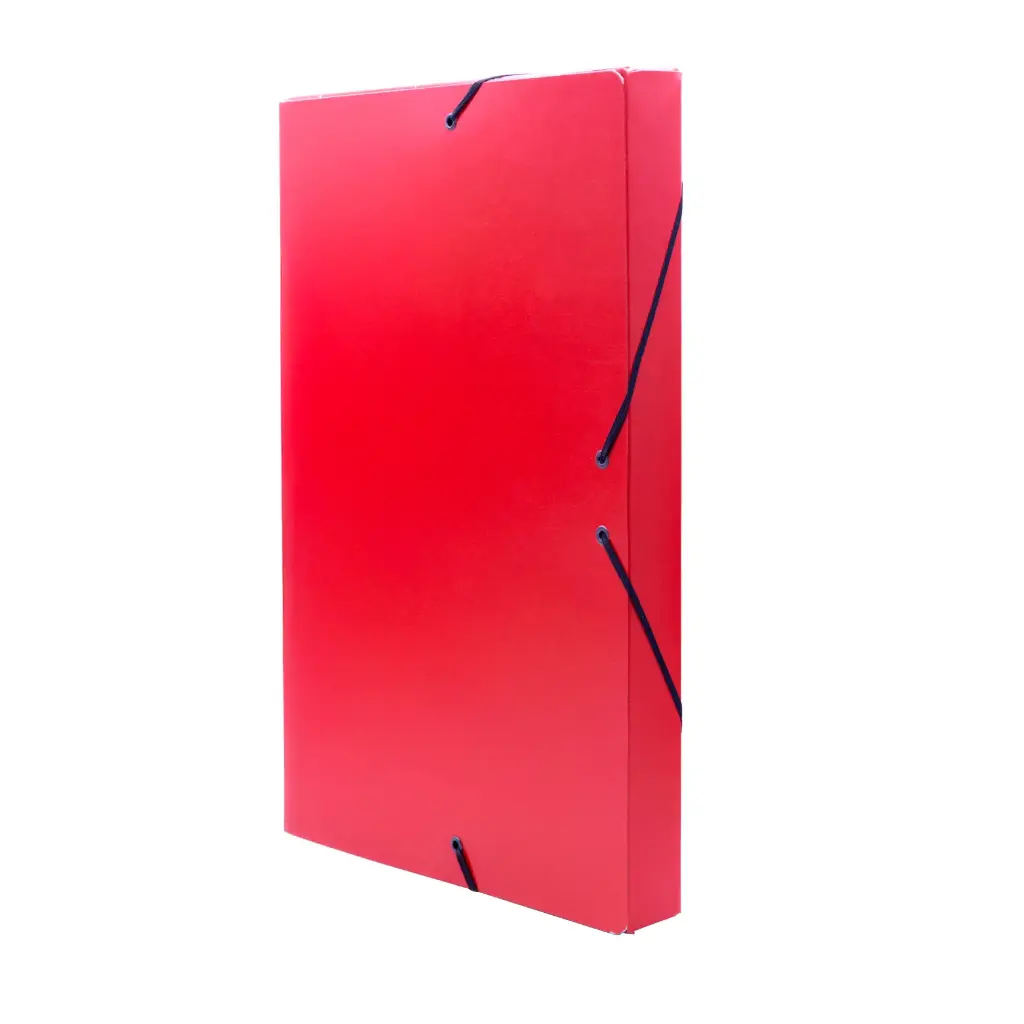 CARPETA PROYECTO RAYLU PAPER A4 LOMO 30 MM ROJO CIERRE CON GOMAS