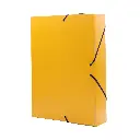 CARPETA PROYECTO RAYLU PAPER A4 LOMO 50 MM AMARILLO CIERRE CON GOMAS 