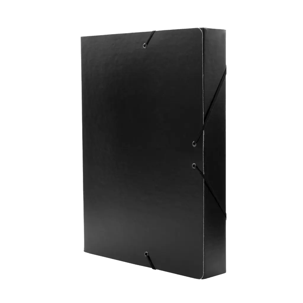 CARPETA PROYECTO RAYLU PAPER A4 LOMO 50 MM NEGRO CIERRE CON GOMAS 