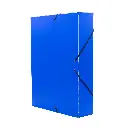 CARPETA PROYECTO RAYLU PAPER A4 LOMO 70 MM AZUL CIERRE CON GOMAS