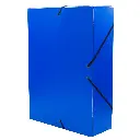 CARPETA PROYECTO RAYLU PAPER A4 LOMO 90 MM AZUL CIERRE CON GOMAS 