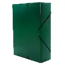 CARPETA PROYECTO RAYLU PAPER A4 LOMO 90 MM VERDE CIERRE CON GOMAS 