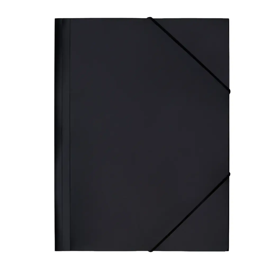 CARPETA PP RAYLU PAPER A4 CON GOMAS Y SOLAPAS HUMO 