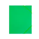 CARPETA PP RAYLU PAPER A5 CON GOMAS Y SOLAPAS VERDE 