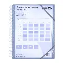 CARPETA PP RAYLU PAPER ESPIRAL 50 FUNDAS A4 HUMO PORTADA PERSONALIZABLE