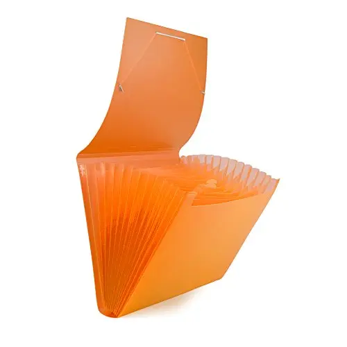 CARPETA  FUELLE 13 COMPARTIMENTOS NARANJA (A4)