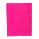 CARPETA MARIOLA CARTON A4+ CON GOMAS Y SOLAPAS FUCSIA 