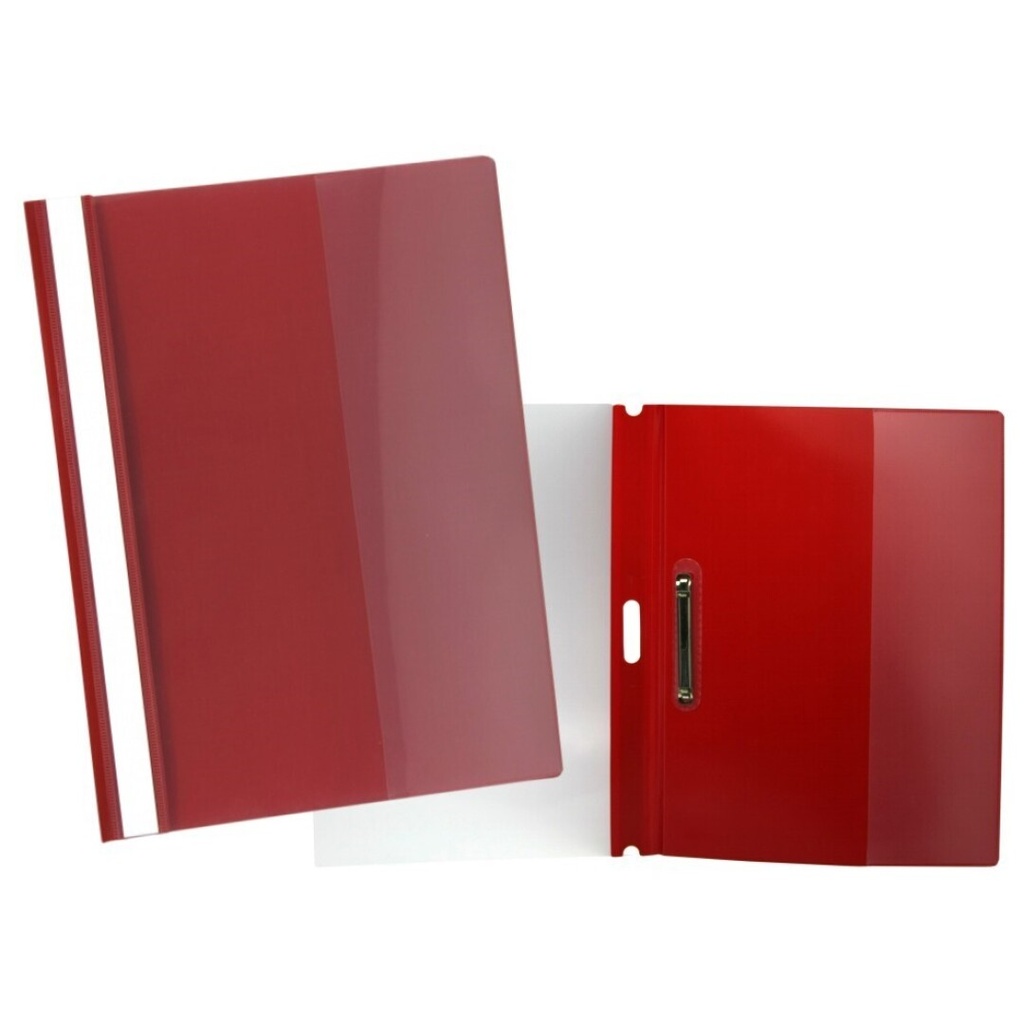DOSIER FASTENER FOLIO PP ROJO