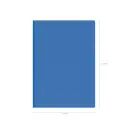 DOSIER UÑERO POLIPROPILENO A4 AZUL 10UD