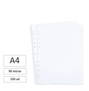 FUNDAS MULTITALADRO A4 80 MICRAS PAQUETES DE 10UDS