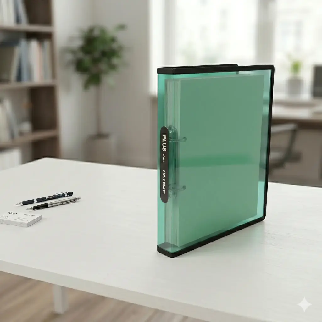 CARPETA PP PLUS VERDE A4 2ANILLAS 25MM 