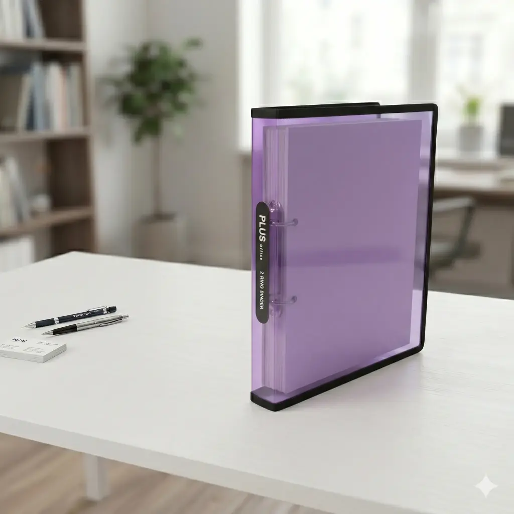 CARPETA PP PLUS MORADO A4 2ANILLAS 25