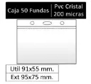 FUNDA PORTACARNET PP RÍGIDO HORIZONTAL 54X87MM 